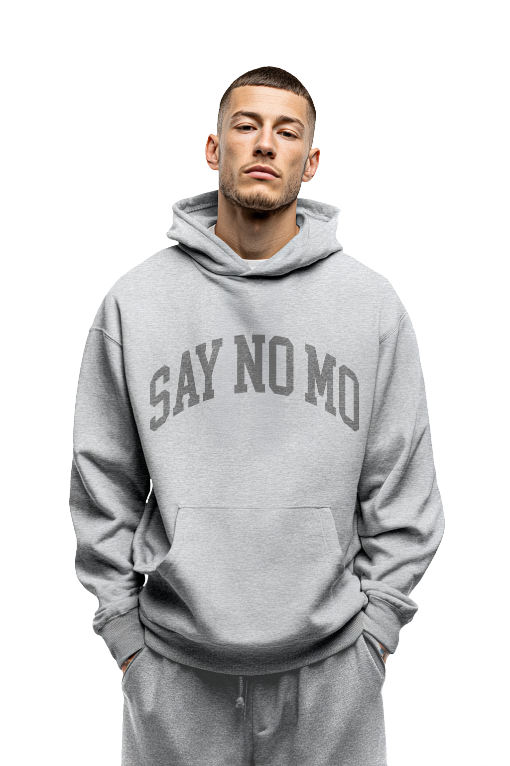 Say No Mo - Logo Hoodie [grey]